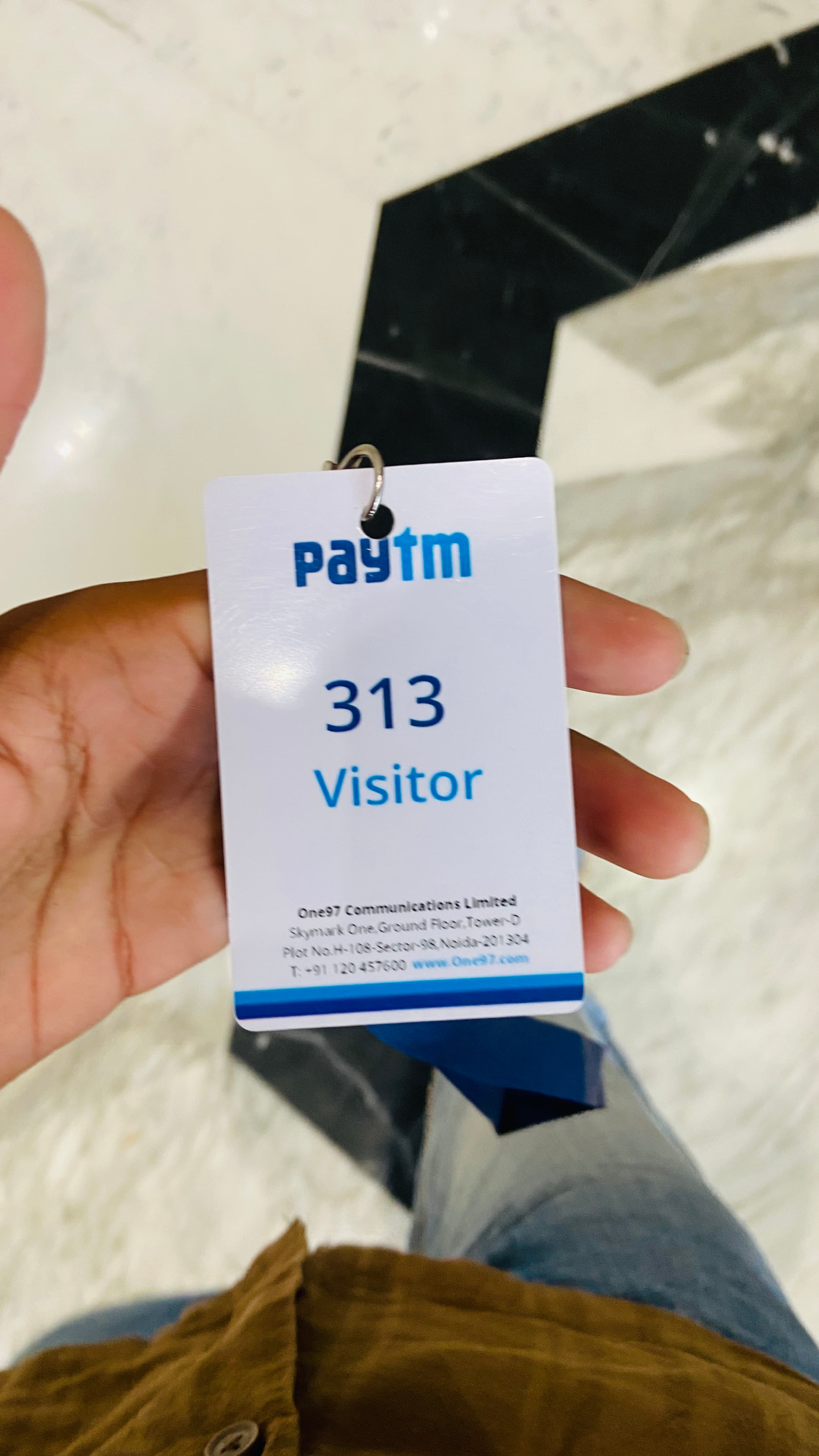 Paytm visitor pass